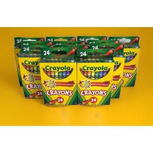 Lot of 12 boxes - Crayola Classic Crayons 24 crayons per box Non-Toxic colors